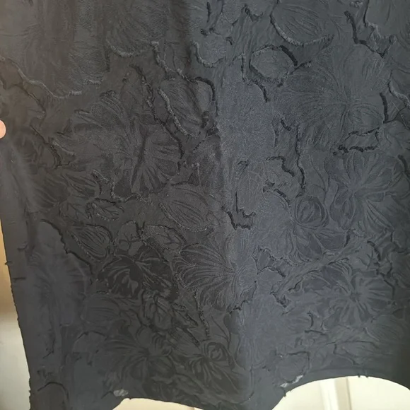 Banana Republic Floral Jacquard Cutout Midi Dress - Preppy Navy - 12 - Picture 7 of 10